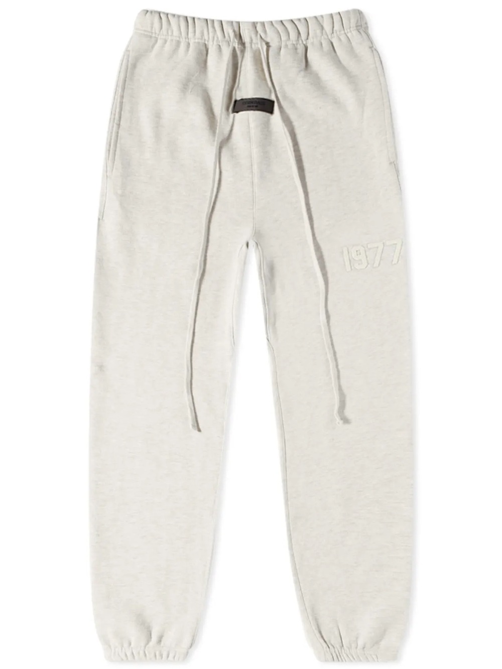 Essentials Fear Of God Cream/Tan Fleece Sweatpants with Branded Label- Small